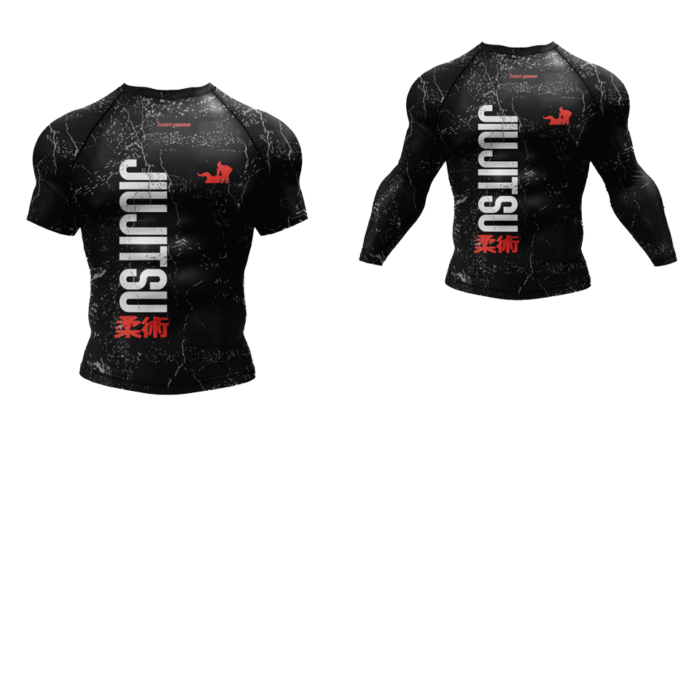 Sleeky Black Sublimated Rashguard Pant Twinset - Image 2