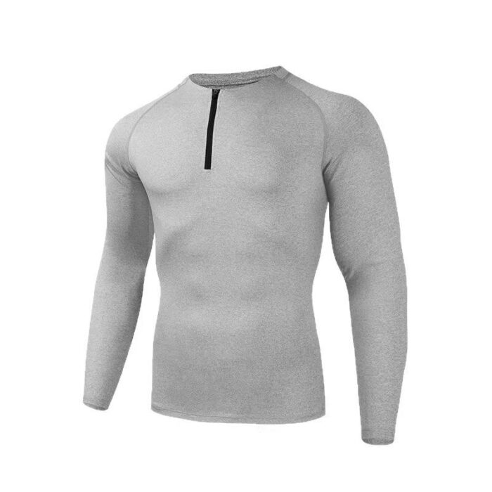 Ampex's Durable Half Zipper Compression Shirt - Image 3