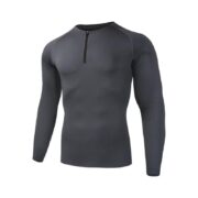 Ampex's Durable Half Zipper Compression Shirt - Image 2