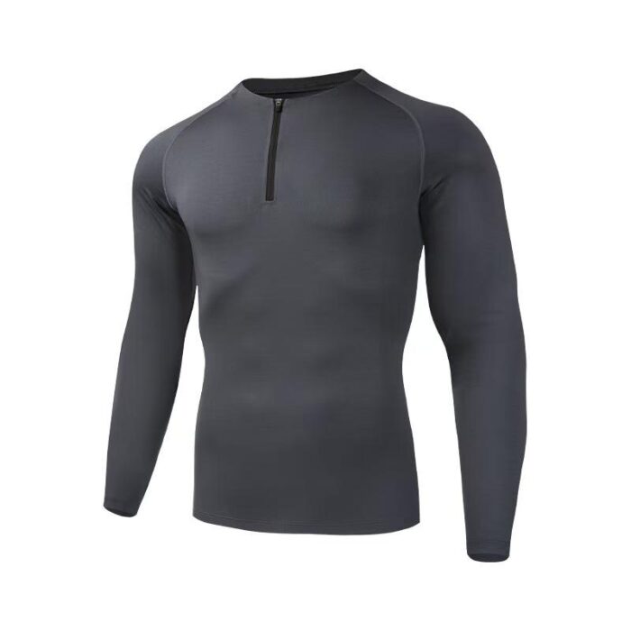 Ampex's Durable Half Zipper Compression Shirt - Image 2