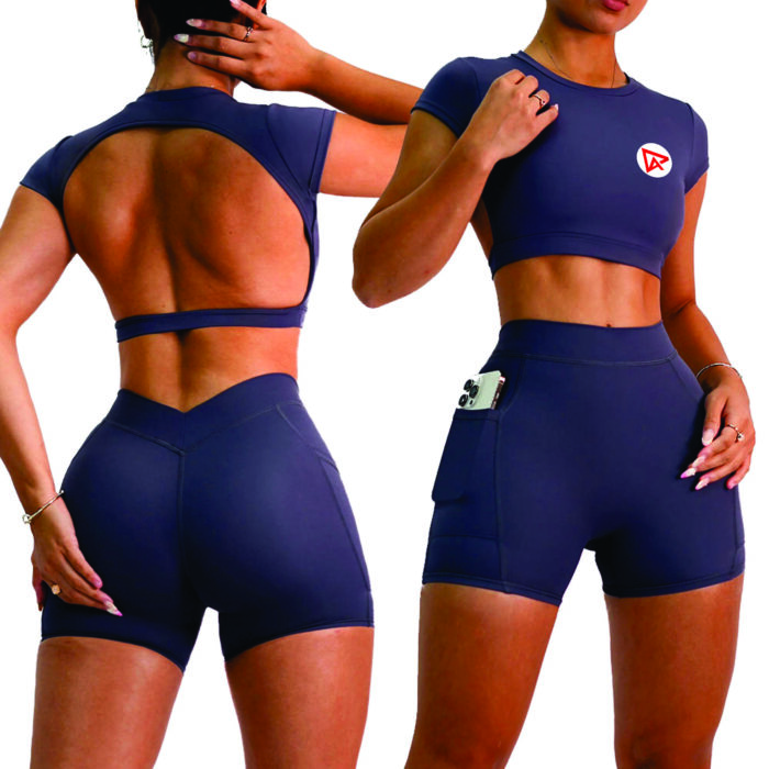 Ampex's Lavender Luxe Backless Yoga Set - Image 1