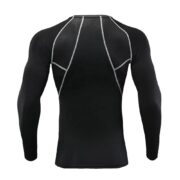 Ampex's Jet Black Stylish Compression T-Shirt - Image 2