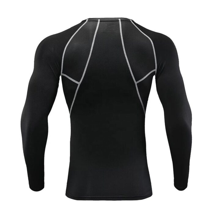 Ampex's Jet Black Stylish Compression T-Shirt - Image 2