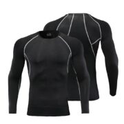 Ampex's Jet Black Stylish Compression T-Shirt